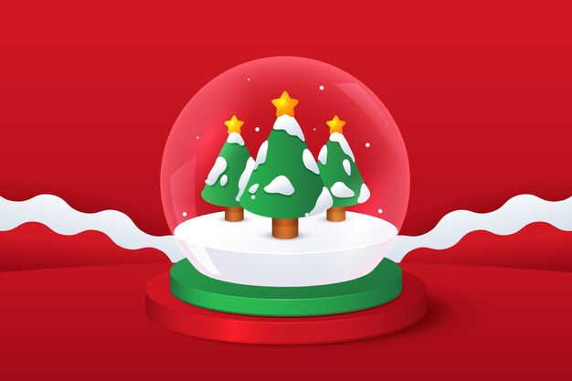 Fondo de temporada de navidad realista