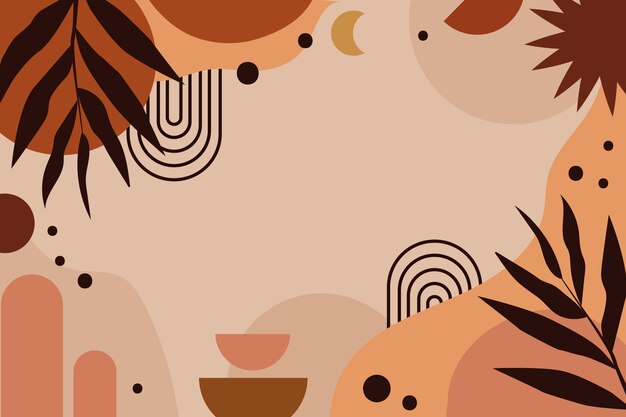 Fondo terracota dibujado a mano