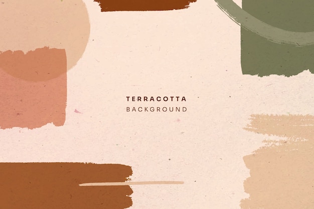 Vector gratuito fondo terracota dibujado a mano