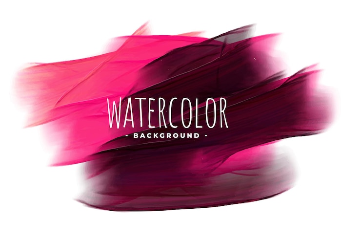 Vector gratuito fondo de textura acuarela abstracta rosa y negro