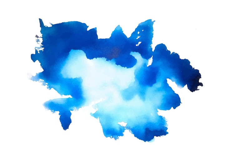Vector gratuito fondo de textura de acuarela azul abstracta