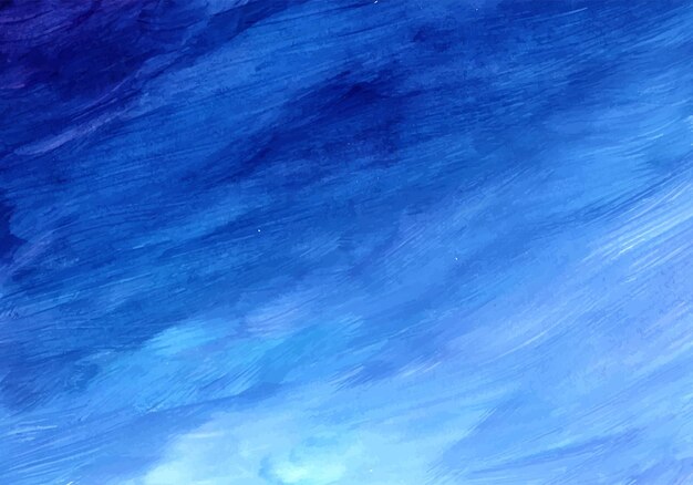 Fondo de textura de acuarela azul pintado a mano