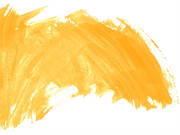 Vector gratuito fondo de textura de acuarela de estilo de trazo de pincel amarillo moderno