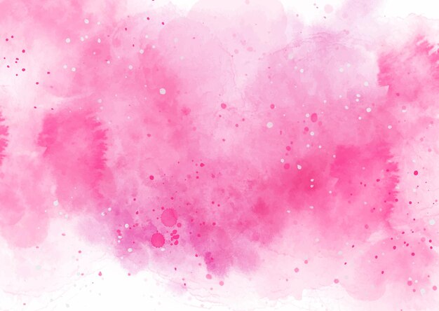 Fondo de textura de acuarela pintada a mano rosa abstracto