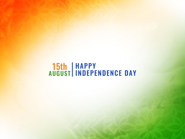 Fondo de textura de acuarela de tema tricolor del día de la independencia india