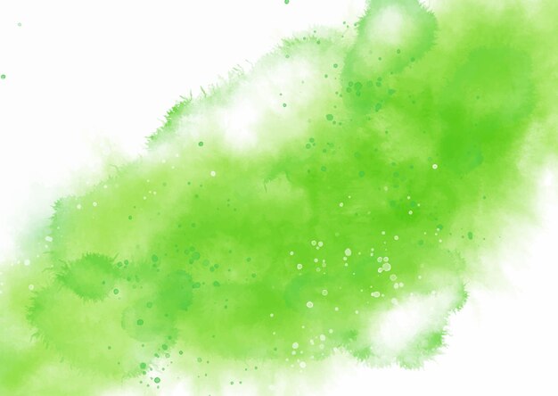 Fondo de textura de acuarela verde pintado a mano