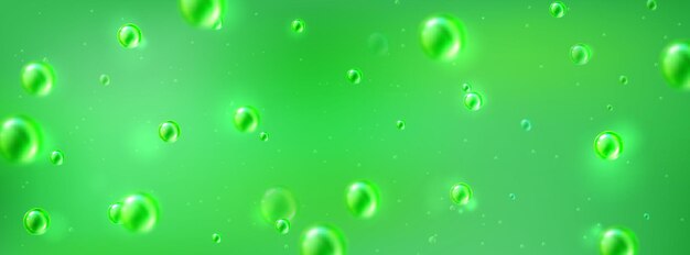 Fondo de textura de burbuja de colágeno de piel verde