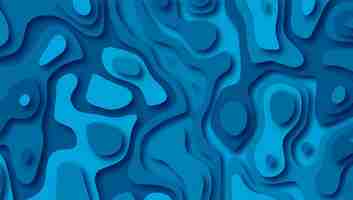 Vector gratuito fondo de textura de color 3d de capas azules de papercut