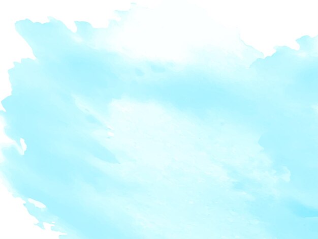 Fondo de textura de diseño de trazo de pincel de acuarela azul suave