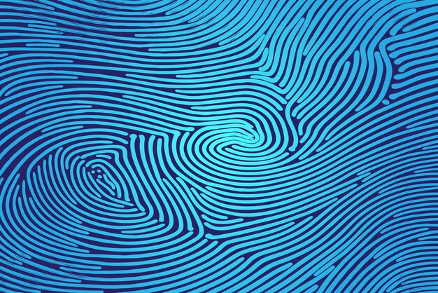 Fondo de textura de huella digital brillante azul