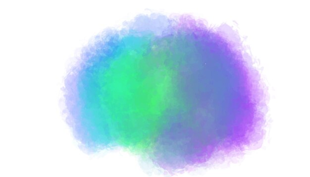Fondo de textura de mancha de acuarela abstracta de color de arco iris de vector