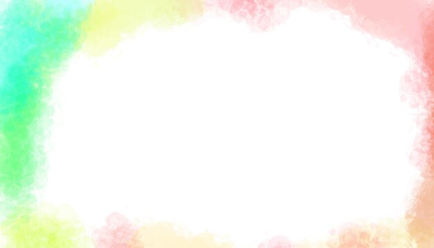Fondo de textura de mancha de acuarela abstracta de color de arco iris de vector