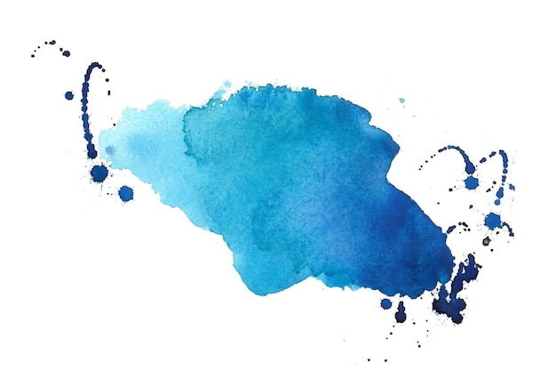 fondo de textura de mancha de color azul abstracto y húmedo