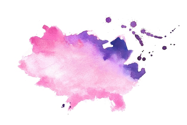 fondo de textura de mancha húmeda pintado a mano de color púrpura y rosa