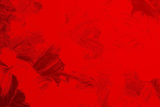 fondo de textura de pared sucia de pincel rojo