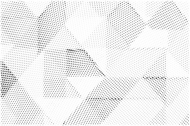 Fondo de textura de patrón de medio tono grunge abstracto en blanco y negro