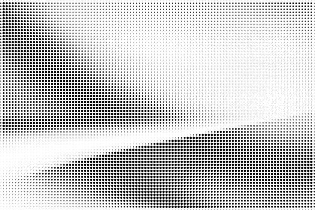 Fondo de textura de patrón de medio tono grunge abstracto en blanco y negro
