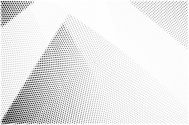 Fondo de textura de patrón de medio tono grunge abstracto en blanco y negro