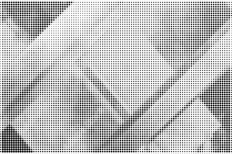 Vector gratuito fondo de textura de patrón de medio tono grunge abstracto en blanco y negro