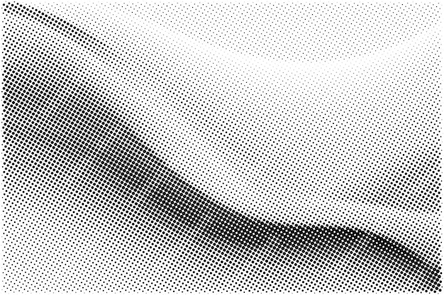 Fondo de textura de patrón de medio tono grunge abstracto en blanco y negro