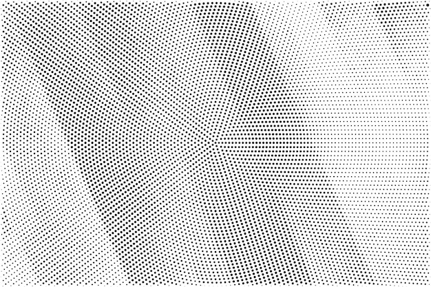 Fondo de textura de patrón de medio tono grunge abstracto en blanco y negro