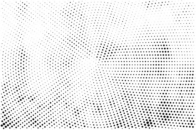Fondo de textura de patrón de medio tono grunge abstracto negro