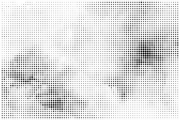 Fondo de textura de patrón de medio tono grunge abstracto negro