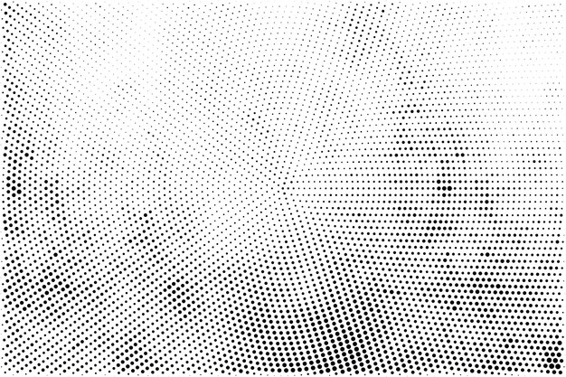 Fondo de textura de patrón de medio tono grunge abstracto negro