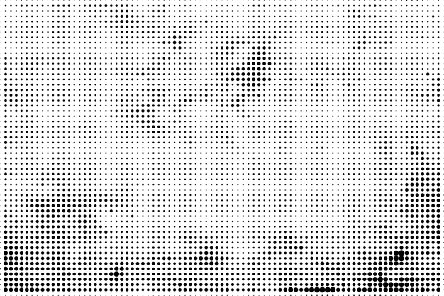 Fondo de textura de patrón de medio tono grunge abstracto negro
