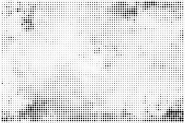 Fondo de textura de patrón de medio tono grunge abstracto negro