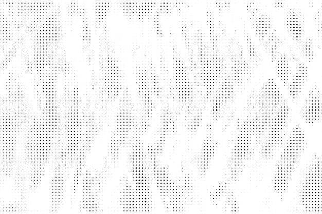 Fondo de textura de patrón de medio tono grunge en blanco y negro