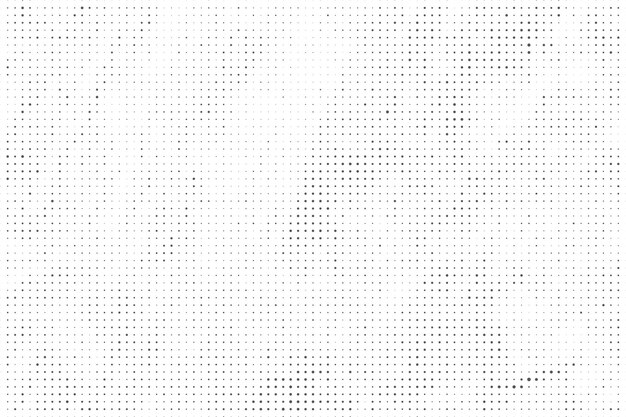 Fondo de textura de patrón de medio tono grunge en blanco y negro