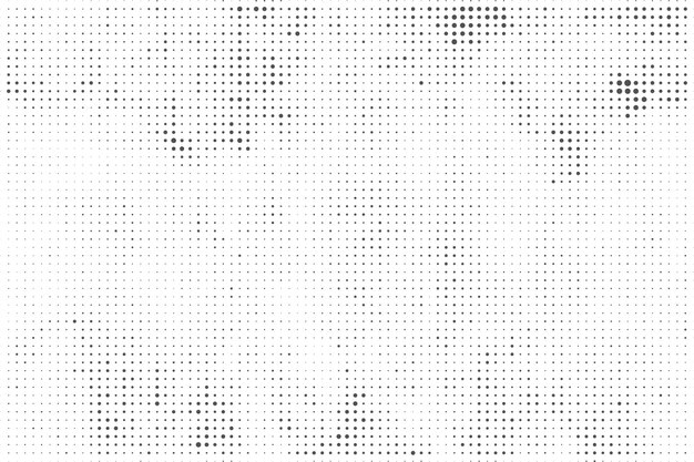 Fondo de textura de patrón de medio tono grunge en blanco y negro