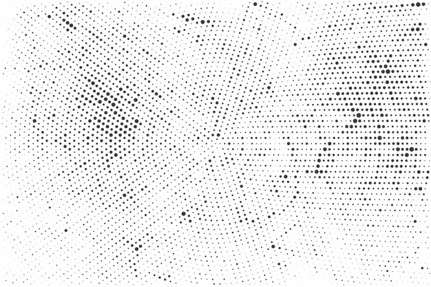 Fondo de textura de patrón de medio tono grunge en blanco y negro