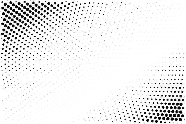 Fondo de textura de patrón de medio tono grunge en blanco y negro