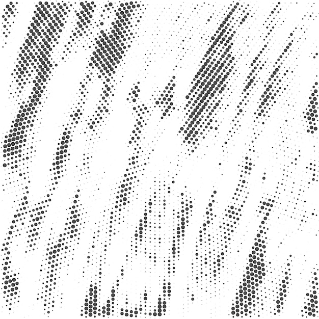 Fondo de textura de patrón de medio tono grunge en blanco y negro