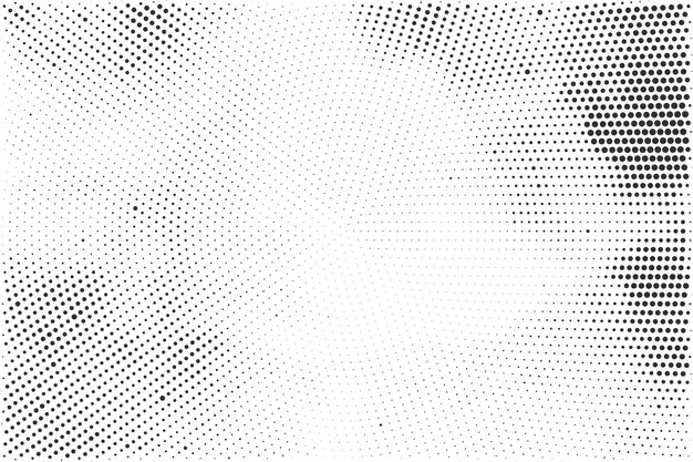 Fondo de textura de patrón de medio tono grunge en blanco y negro