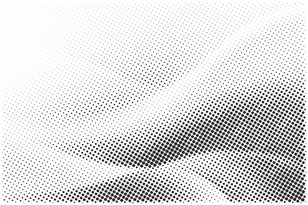 Fondo de textura de patrón de medio tono grunge en blanco y negro
