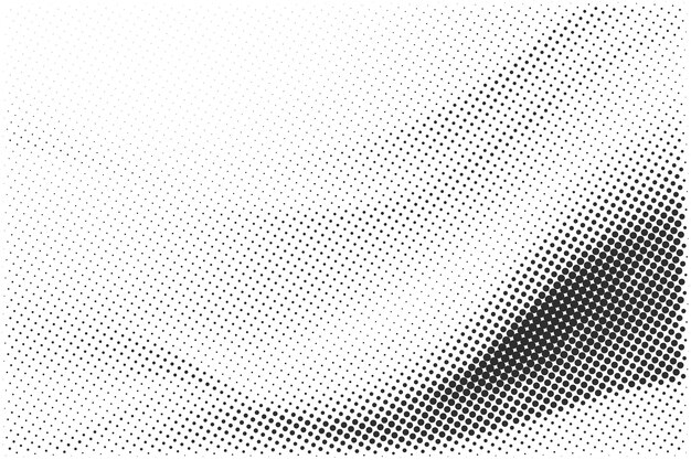 Fondo de textura de patrón de medio tono grunge en blanco y negro