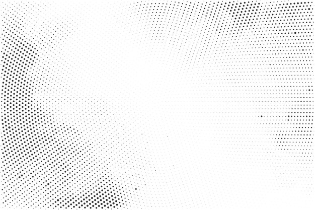 Fondo de textura de patrón de medio tono grunge en blanco y negro