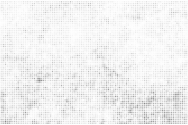 Fondo de textura de patrón de medio tono negro y blanco