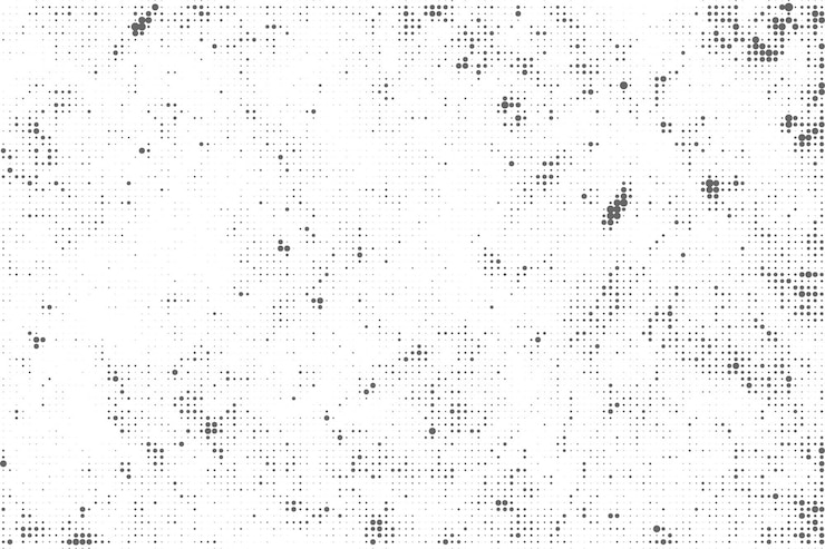 Vector gratuito fondo de textura de patrón de medio tono negro y blanco