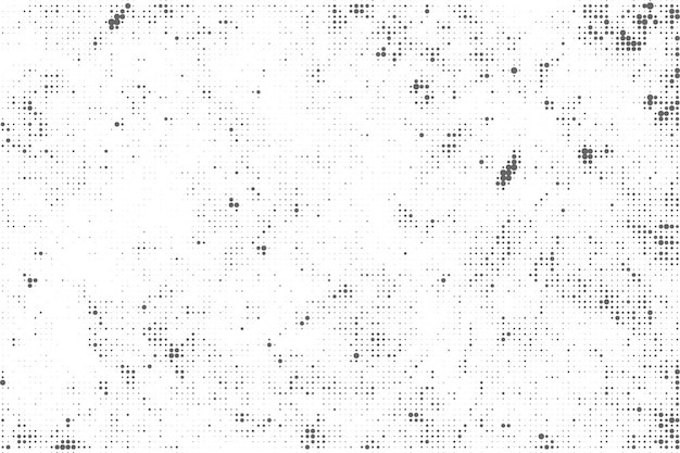 Fondo de textura de patrón de medio tono negro y blanco