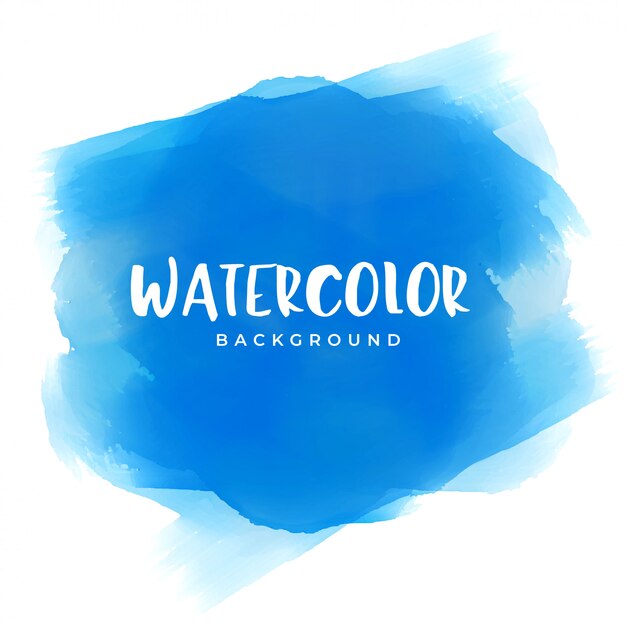 Fondo de textura de pintura de acuarela azul