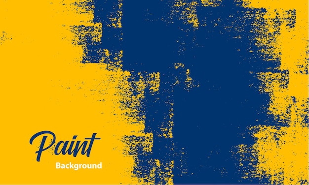 Vector gratuito fondo de textura de pintura grunge amarillo y azul