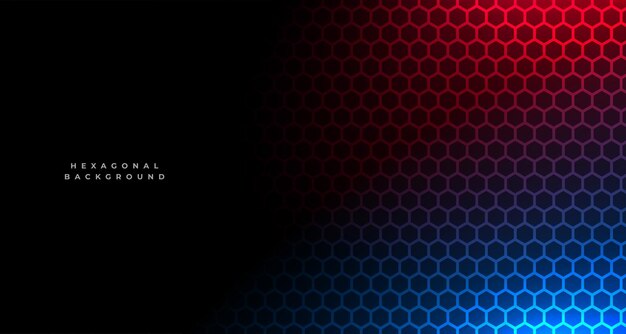 Fondo de textura de rejilla hexagonal con efecto de luz