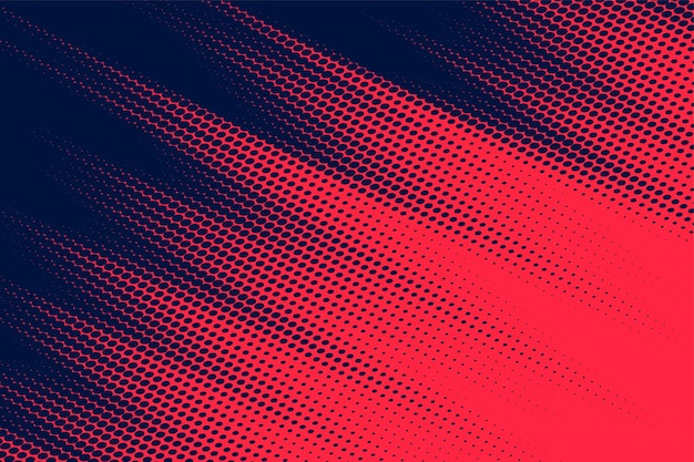 Fondo de textura de semitono azul y rojo en estilo moderno