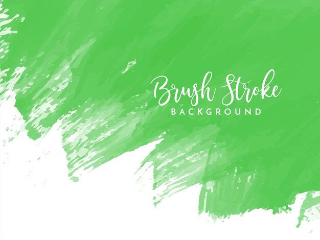 Fondo de textura de trazo de pincel acuarela verde