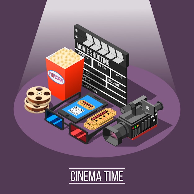 Fondo de tiempo de cine