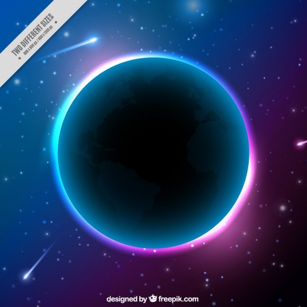 Vector gratuito fondo de la tierra luminosa